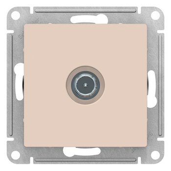 Розетка TV SE AtlasDesign оконечная 1DB, бежевая, механизм - Электрика, НВА - Выключатели и розетки - Розетки - . Магазин оборудования для автономного и резервного электропитания Ekosolar.ru в Ижевске