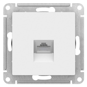 Розетка компьютерная SE AtlasDesign RJ45, белая механизм - Электрика, НВА - Выключатели и розетки - Розетки - . Магазин оборудования для автономного и резервного электропитания Ekosolar.ru в Ижевске