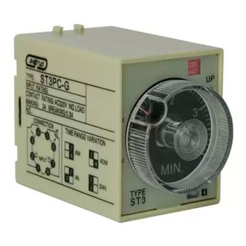 Реле времени 220V ST3PC-G (0.5-4min/40min/4h/24h) Энергия - Электрика, НВА - Реле, автоматизация и управление - Реле времени - . Магазин оборудования для автономного и резервного электропитания Ekosolar.ru в Ижевске