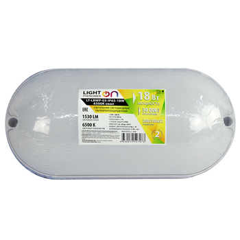 Банник LT-LBWP-03-IP65-18W-6500К LED овальный - Светильники - Для ЖКХ - . Магазин оборудования для автономного и резервного электропитания Ekosolar.ru в Ижевске