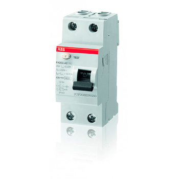 ABB FH202AC УЗО 2P 40A 30mA (AC) - Электрика, НВА - Модульное оборудование - Узо - . Магазин оборудования для автономного и резервного электропитания Ekosolar.ru в Ижевске