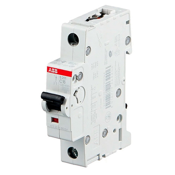 Автоматический выключатель ABB S201 1P 16А (С) 6kA - Электрика, НВА - Модульное оборудование - Автоматические выключатели - . Магазин оборудования для автономного и резервного электропитания Ekosolar.ru в Ижевске