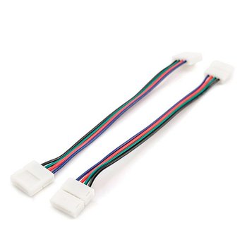 Комплект коннекторов Apeyron Electrics 09-12 (2 клипсы с проводами) для RGB-светодиодной ленты 12В IP20 10 мм - Светильники - Cветодиодные ленты - . Магазин оборудования для автономного и резервного электропитания Ekosolar.ru в Ижевске