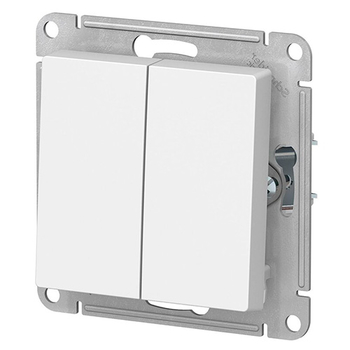 Выключатель Schneider Electric AtlasDesign 2-клавишный сх.5, 10АХ, белый, механизм - Электрика, НВА - Выключатели и розетки - Выключатели - . Магазин оборудования для автономного и резервного электропитания Ekosolar.ru в Ижевске