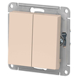 Переключатель Schneider Electric AtlasDesign 2-клавишный сх.6, 10АХ, бежевый механизм - Электрика, НВА - Выключатели и розетки - Выключатели - . Магазин оборудования для автономного и резервного электропитания Ekosolar.ru в Ижевске
