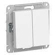 Выключатель Schneider Electric AtlasDesign 2-клавишный сх.5, 10АХ, белый, механизм - Электрика, НВА - Выключатели и розетки - Выключатели - . Магазин оборудования для автономного и резервного электропитания Ekosolar.ru в Ижевске