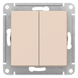 Выключатель Schneider Electric AtlasDesign 2-клавишный сх.5, 10АХ, бежевый, механизм - Электрика, НВА - Выключатели и розетки - Выключатели - . Магазин оборудования для автономного и резервного электропитания Ekosolar.ru в Ижевске
